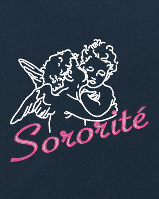 T-shirt Oversize Brodé "Sororité"