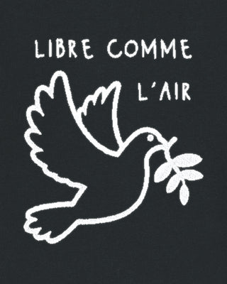 Hoodie Sherpa Brodé "Libre Comme L'Air"