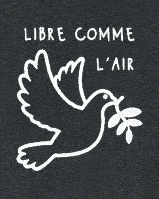 Hoodie Sherpa Brodé "Libre Comme L'Air"