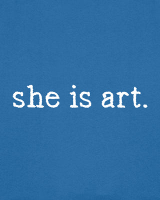 Hoodie Oversize Brodé "She Is Art"