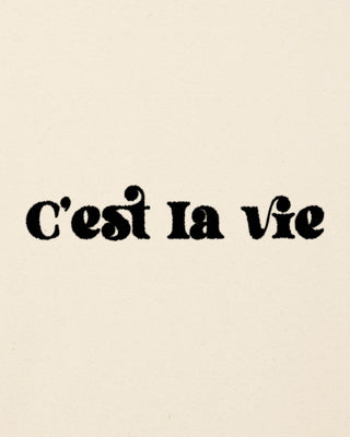 T-shirt Classic Brodé "C'est La Vie"