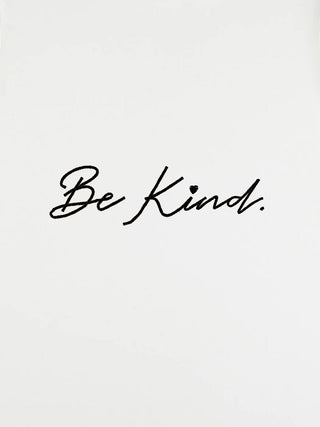 T-shirt Roll Up Brodé "Be Kind"