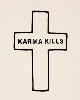 Polo Brodé "Karma Kills"