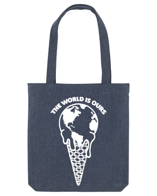 Tote Bag Brodé "The World is Ours"