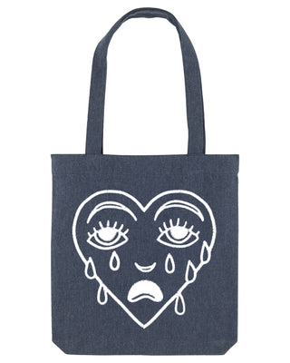 Tote Bag Brodé "Crying Heart"