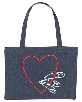 Shopping Bag Brodé "Pins"