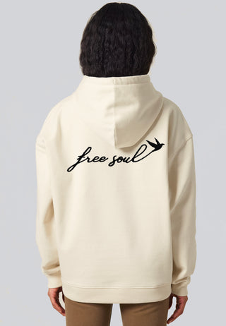 Hoodie Oversize Brodé "Free Soul"