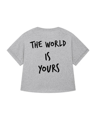 T-shirt Oversize "The World is Yours"