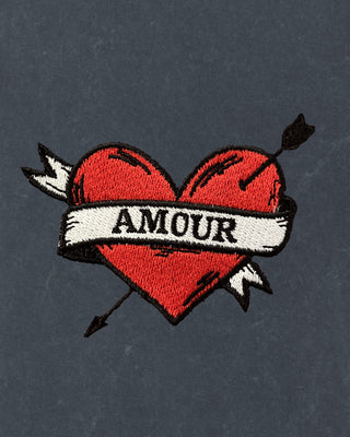 Polo Vintage Brodé "Amour"