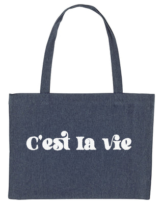 Shopping Bag Brodé "C'est La Vie"