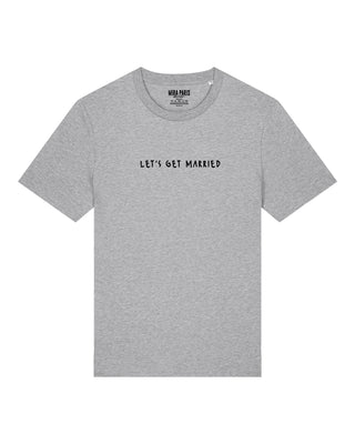 T-shirt Classic Brodé "Let's Get Married"