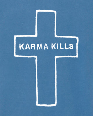 Polo Vintage Brodé "Karma Kills"