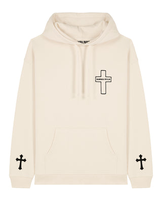 Hoodie Oversize Brodé "Karma Kills"
