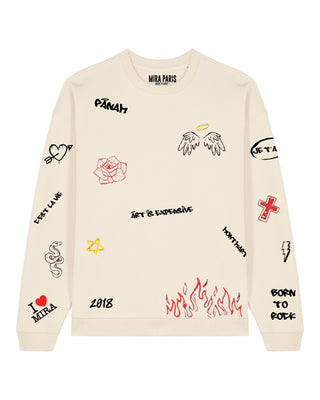 Sweatshirt Oversize "Graffiti Mira"