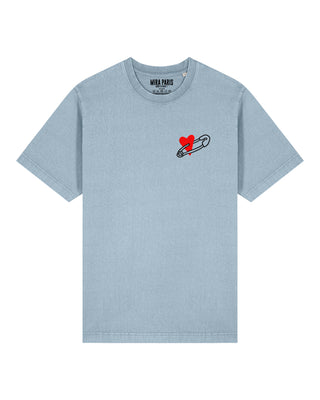 T-shirt Classic Brodé "Coeur Pins"