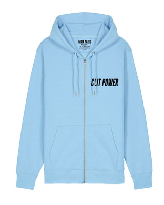 Hoodie à Zip Brodé "Clit Power"