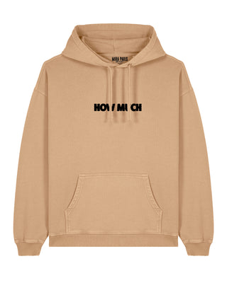 Hoodie Oversize Brodé "How Much"