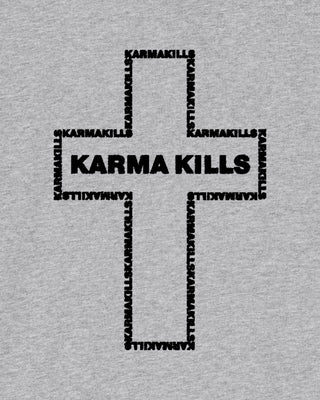 Hoodie à Zip Brodé "Karma Kills"