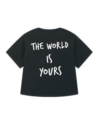 T-shirt Oversize "The World is Yours"