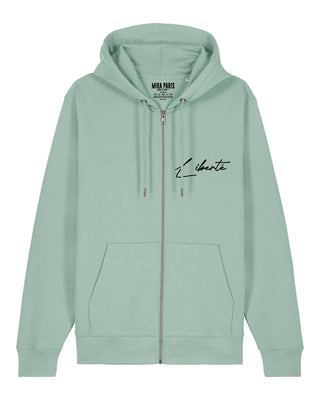 Hoodie à Zip Brodé "Liberté"