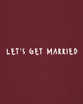 T-shirt Classic Brodé "Let's Get Married"