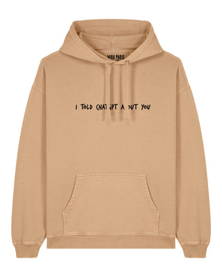 Hoodie Oversize Brodé "I Told ChatGPT"