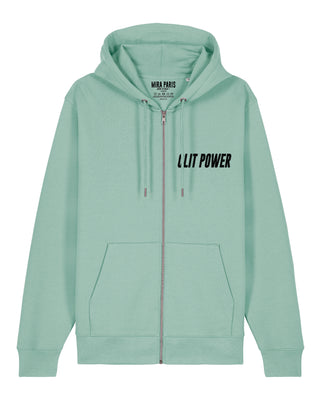 Hoodie à Zip Brodé "Clit Power"