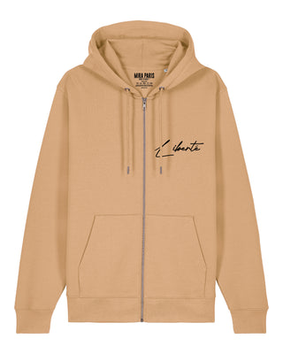 Hoodie à Zip Brodé "Liberté"