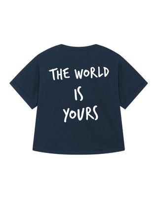 T-shirt Oversize "The World is Yours"