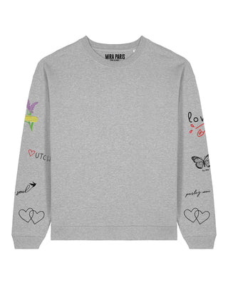 Sweatshirt Oversize Brodé "Sweetheart"