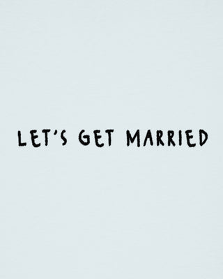 T-shirt Classic Brodé "Let's Get Married"