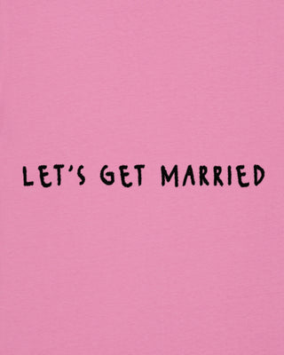 T-shirt Classic Brodé "Let's Get Married"