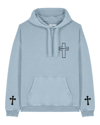 Hoodie Oversize Brodé "Karma Kills"