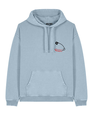 Hoodie Oversize Brodé "Heart Pins"