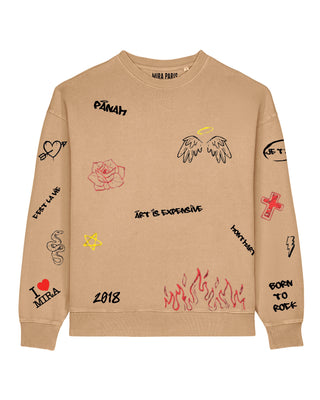 Sweatshirt Oversize "Graffiti Mira"