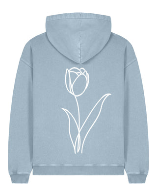 Hoodie Oversize Brodé "Fleur"