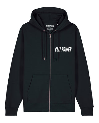 Hoodie à Zip Brodé "Clit Power"