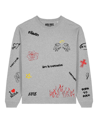Sweatshirt Oversize "Graffiti Mira"