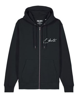 Hoodie à Zip Brodé "Liberté"