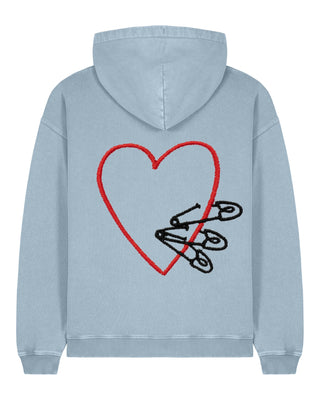 Hoodie Oversize Brodé "Pins"