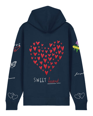 Hoodie à Zip Brodé "Sweetheart"