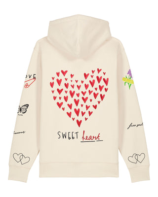 Hoodie à Zip Brodé "Sweetheart"