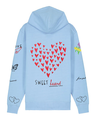 Hoodie à Zip Brodé "Sweetheart"