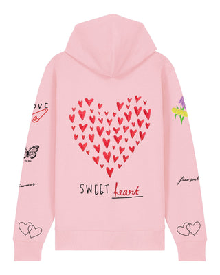 Hoodie à Zip Brodé "Sweetheart"