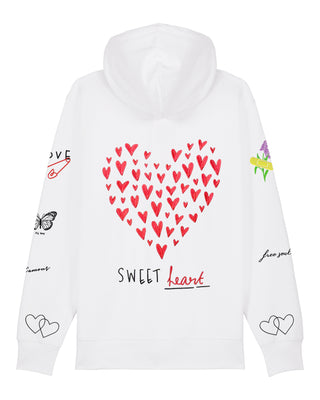 Hoodie à Zip Brodé "Sweetheart"