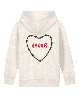 Hoodie Kids Brodé "Amour"