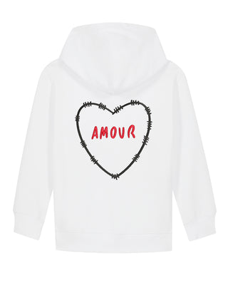 Hoodie Kids Brodé "Amour"