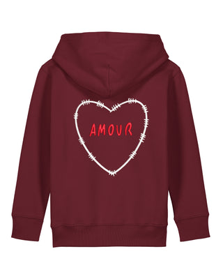 Hoodie Kids Brodé "Amour"