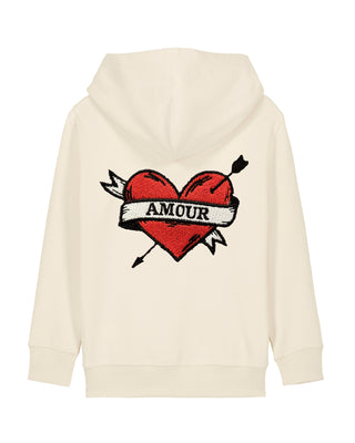 Hoodie Kids Brodé "Amour"