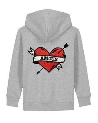 Hoodie Kids Brodé "Amour"